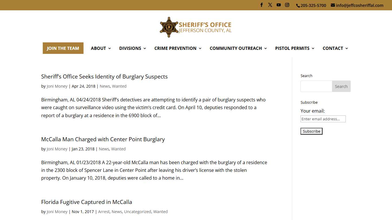 Wanted - Jefferson County Sheriff's Office